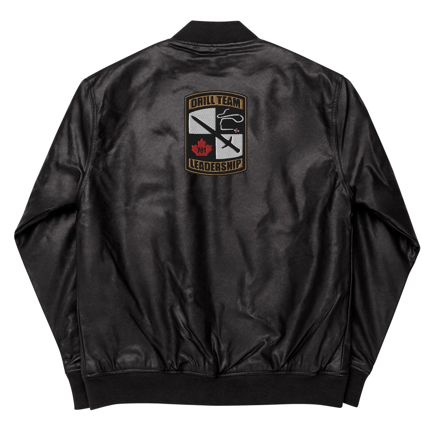 Drill Team Leather Bomber Jacket
