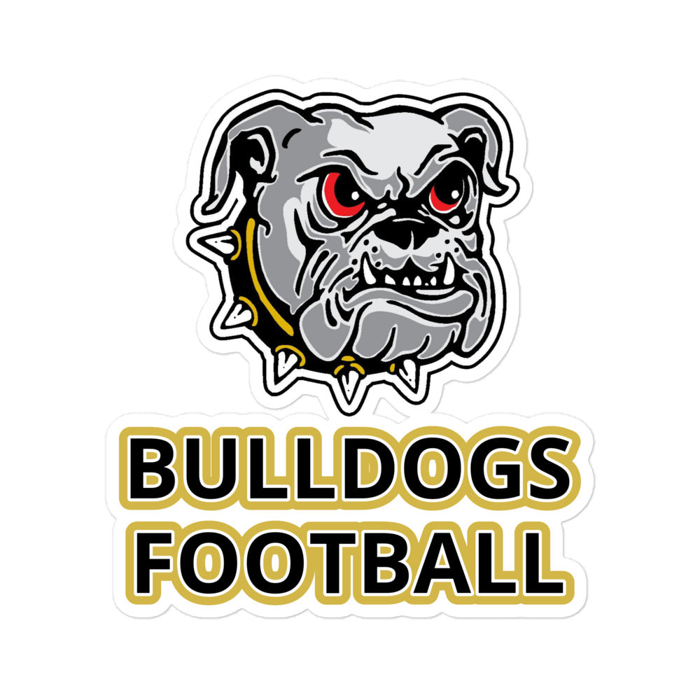 Bulldogs Bubble-free stickers