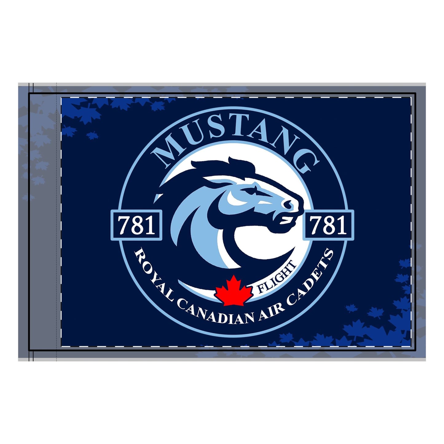 Mustang Double-Sided Flag