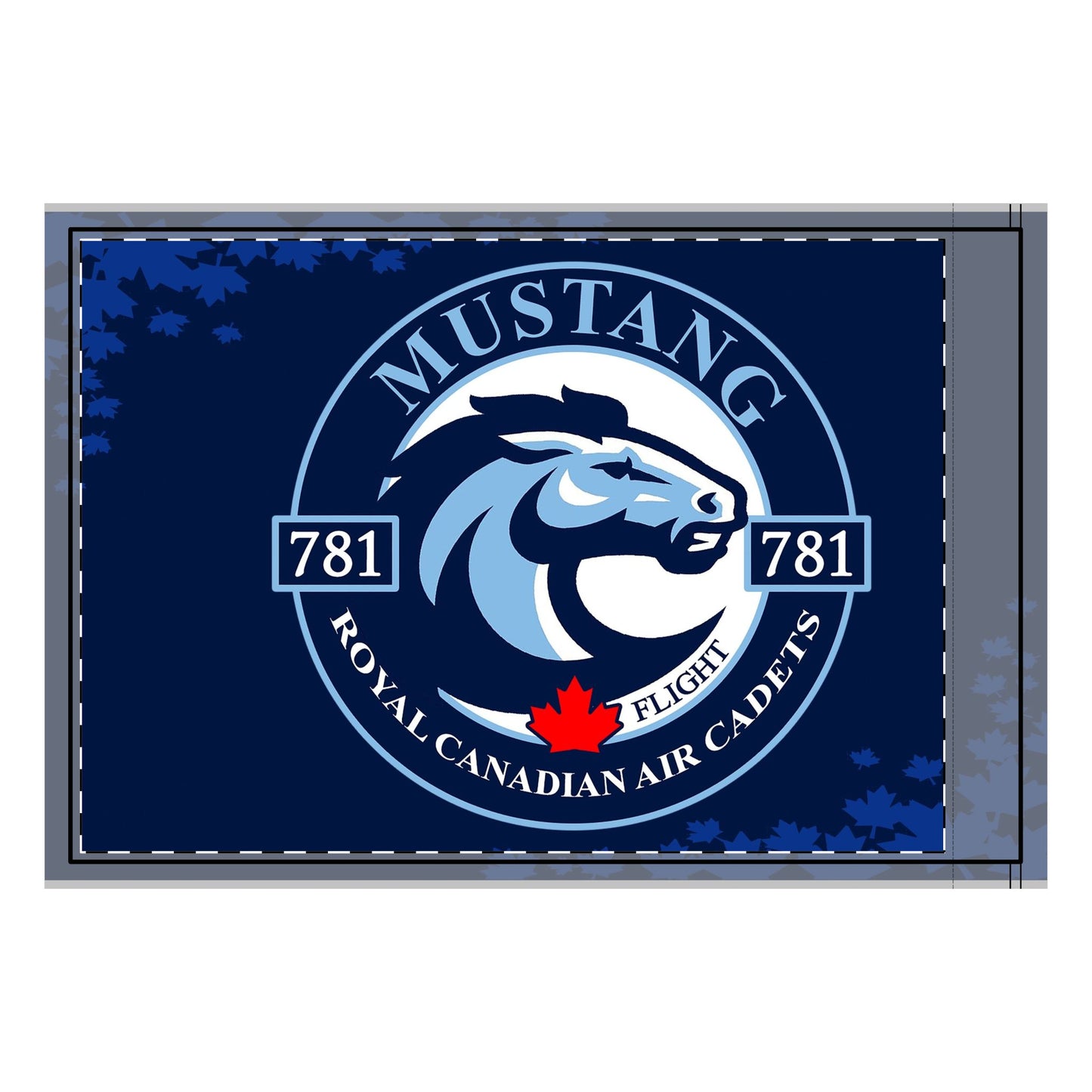 Mustang Double-Sided Flag