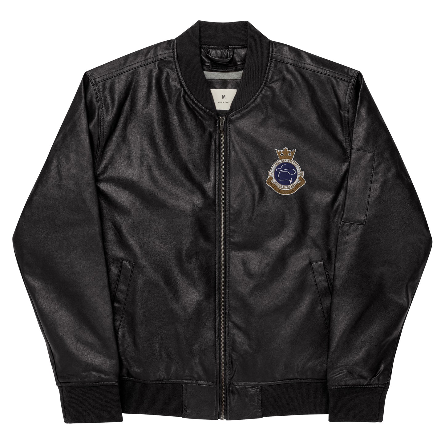 Drill Team Leather Bomber Jacket