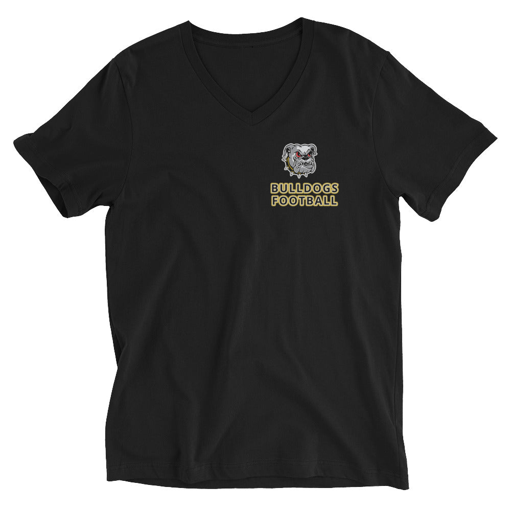 Bulldogs Unisex Short Sleeve V-Neck T-Shirt